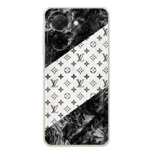 Чехол Стиль Louis Vuitton на Xiaomi Poco C71 – LV на белом