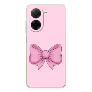 Чехол банты для Xiaomi Poco C71 – Розовый бантик