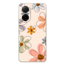 Чохол з квітковим принтом на Поко С71 (Кольорові квіти)