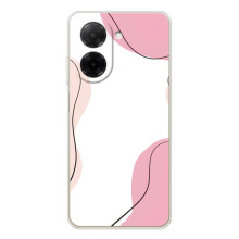 Чехол цветочный дизайн для Xiaomi Poco C71 – Розовый фон