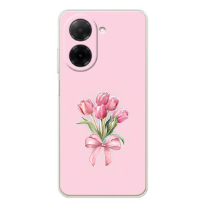 Чехол с розовым рисунком для Xiaomi Poco C71