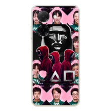 Чохол Гра в кальмара для Xiaomi Poco C71 – Персонажі гри кальмара