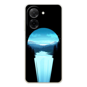 Летний Чехол на Xiaomi Poco C71 – Синий Водопад