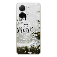 Новогодние, Праздничные Чехлы для Xiaomi Poco C71 - 2024 год (Let it snow)