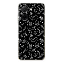 Новогодние, Праздничные Чехлы для Xiaomi Poco C71 - 2024 год (Новогодний фон)