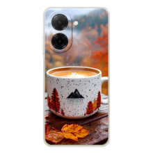 Чехол с уникальным дизайном «Осень с кофе» для Xiaomi Poco C71 – Кофе на природе