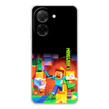 Чохли для Xiaomi Poco C71 (Персонажі МайнКрафт) (Герой Майнкрафт)