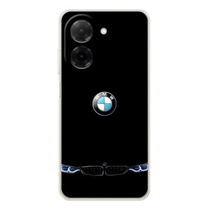 Силиконовый бампер с картинкой машины на Xiaomi Poco C71 – Черный BMW