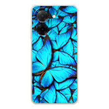 Силиконовый бампер с картинкой животных для Xiaomi Poco C71 (Крылья бабочек)