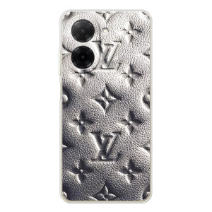 Текстурный Чехол Louis Vuitton для Поко С71 (Бежевый ЛВ)