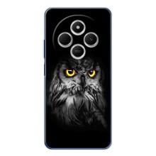 Чехлы с принтом СОВЫ для Xiaomi Poco C75 – Сова на чёрном