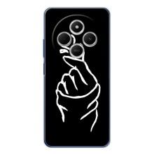 Чохол (Знак сердечка) для Xiaomi Poco C75 – Сердечко на чорному