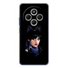 Чехлы Венсдей на Xiaomi Poco C75 Уэнсдей (AlphaPrint) (серьезная Уэнздей)