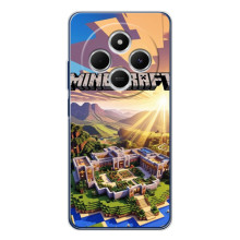 Чехол с картинками Майнкрафт для Поко С75 (Minecraft)