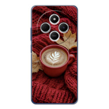Чохол з унікальним дизайном 'Осінь з кавою' для Xiaomi Poco C75 – Кава на ковдрі