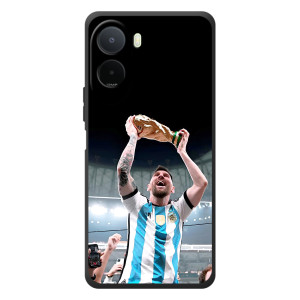 Чехлы Лео Месси Аргентина для Xiaomi Poco C81 Pro (Счастливый Месси)