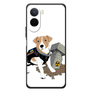 Чехол с принтом Собаки Патрон для Xiaomi Poco C81 Pro (Пёс Патрон с ракетой)