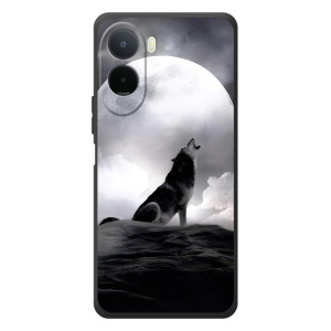 Чехол с Волком на Xiaomi Poco C81 Pro – Волк и луна