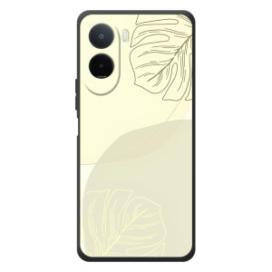 Чехол цветочный дизайн для Xiaomi Poco C81 Pro (Зелёный фон)