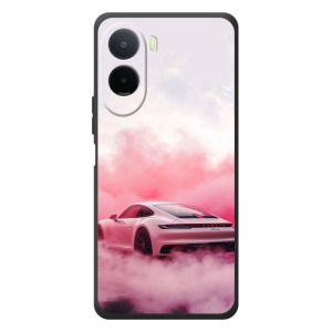 Чехол с авто Порше для Xiaomi Poco C81 Pro – Розовый Порше