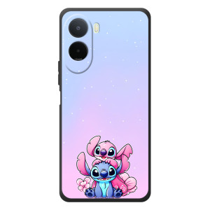 Чехол с рисунком Стич для Xiaomi Poco C81 Pro – Энджл и Стич