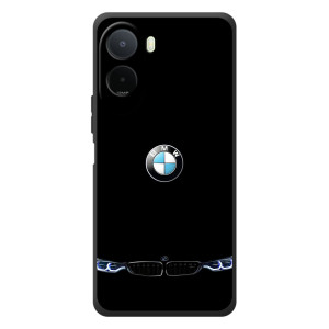Силиконовый бампер с картинкой машины на Xiaomi Poco C81 Pro – Черный BMW