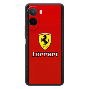 Силиконовый бампер с картинкой машины на Xiaomi Poco C81 Pro – Ferrari Logo