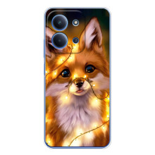 Чохли з картинкою Лисичка для Xiaomi Poco C85 (VPrint) – Лисичка в гірляндах