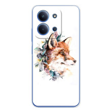 Чохли з картинкою Лисичка для Xiaomi Poco C85 (VPrint) – Лиса в квітах