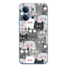 Чохли з Котиками для Xiaomi Poco C85 (VPrint) (Мальовані котики)