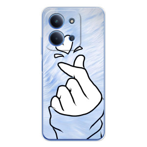 Чехлы (Знак сердечка) на Xiaomi Poco C85 – Сердечка знак