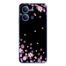 Чохол для Ш Oxford Поко С85 - з принтом (Дизайнерські) (AlphaPrint) (Квіти маленькі)