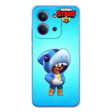 Чехол для Xiaomi Poco C85 Бравл Старс (VPrint) – Леон акула