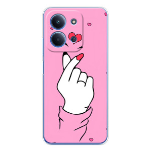 Чохол з принтом для Xiaomi Poco C85 (AlphaPrint - Знак сердечка)