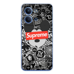 Чехол с Брендами одежды на Шяоми Поко С85 – Supreme Маус