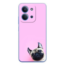 Бампер для Xiaomi Poco C85 з картинкою "Песики" – Собака на рожевому