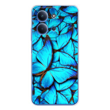 Чохол з принтом для Ш Oxford Поко С85 - (Прикольні) (AlphaPrint) (Сині метелики)