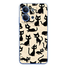 Чохол з малюнком кіт на Xiaomi Poco C85 (Чорні коти)