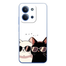 Чохол з малюнком кіт на Xiaomi Poco C85 (Коти в окулярах)