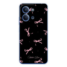 Чохол з бантиками на Ш Oxford Поко С85 – Банти на чорному