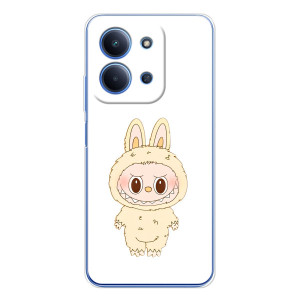 Чехол с принтом Лабубу для Xiaomi Poco C85 – Бежевый Лабубу