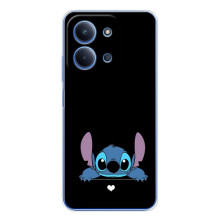 Чохол з принтом Стіч на Xiaomi Poco C85 (Стіч на чорному)