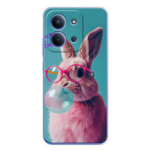 Чохол з принтом стильні тварини для Ш Oxford Поко С85 (Кролик в окулярах)