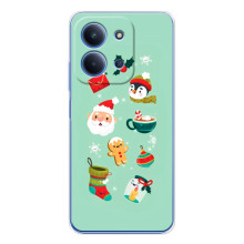 Новорічні Чохли для Ш Oxford Поко С85 (VPrint) (Настрій НГ)