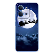 Новорічні Чохли для Ш Oxford Поко С85 (VPrint) (Санта - місяць)