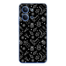 Новорічні, Святкові Чохли для Xiaomi Poco C85 - 2024 год (Новорічний фон)