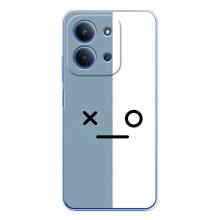 Чохли (ТПУ) (смішні стікери) для Xiaomi Poco C85 – Сіро-білий
