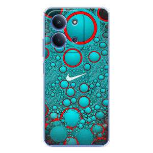 Силиконовый Чехол на Xiaomi Poco C85 с картинкой Nike – Найк зеленый