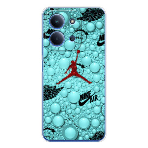 Силиконовый Чехол Nike Air Jordan на Шяоми Поко С85 – Джордан Найк
