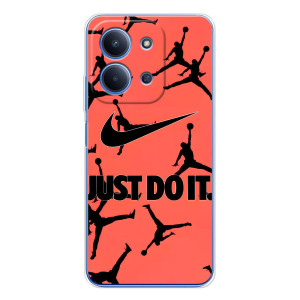 Силиконовый Чехол Nike Air Jordan на Шяоми Поко С85 – Just Do It